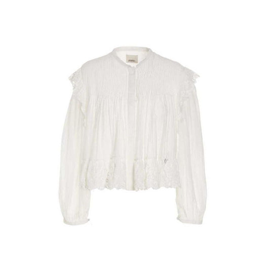 Activewear T-Shirt by Isabel Marant for women in viscose white features a versatile silhouette, showcasing a versatile and detailed with high-performance for a premium look.