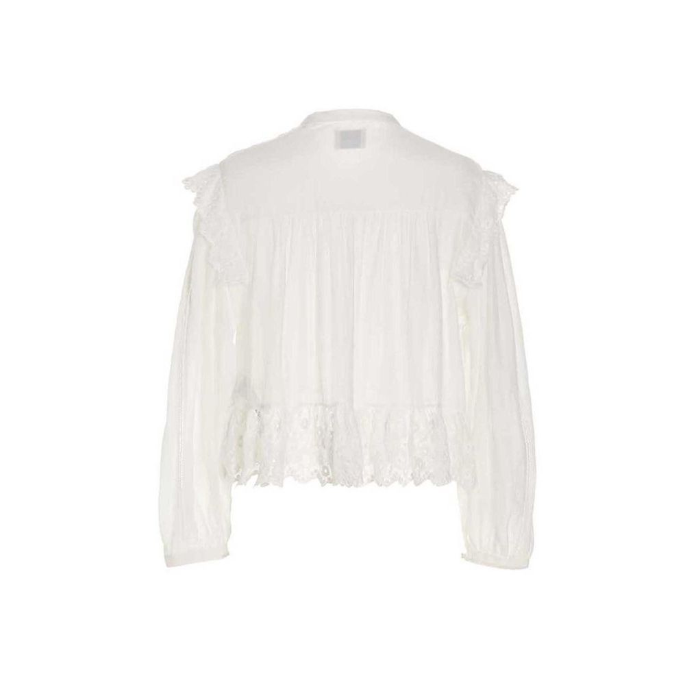 Activewear T-Shirt by Isabel Marant for women in viscose white presents a kinetic silhouette, showcasing the kinetic and alongside functional for a premium, athletic look.