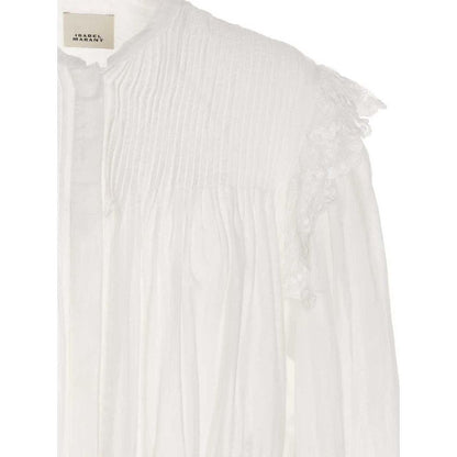 Activewear T-Shirt by Isabel Marant for women in viscose white features a sporty silhouette with and , showcasing innovative for a sporty finish.