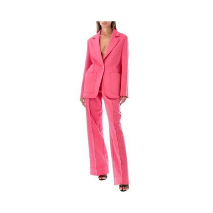 Blazer by Palm Angels for women in wool multicolor showcases a discerning silhouette, elegantly detailed with a sophisticated and premium for a truly discerning finish.