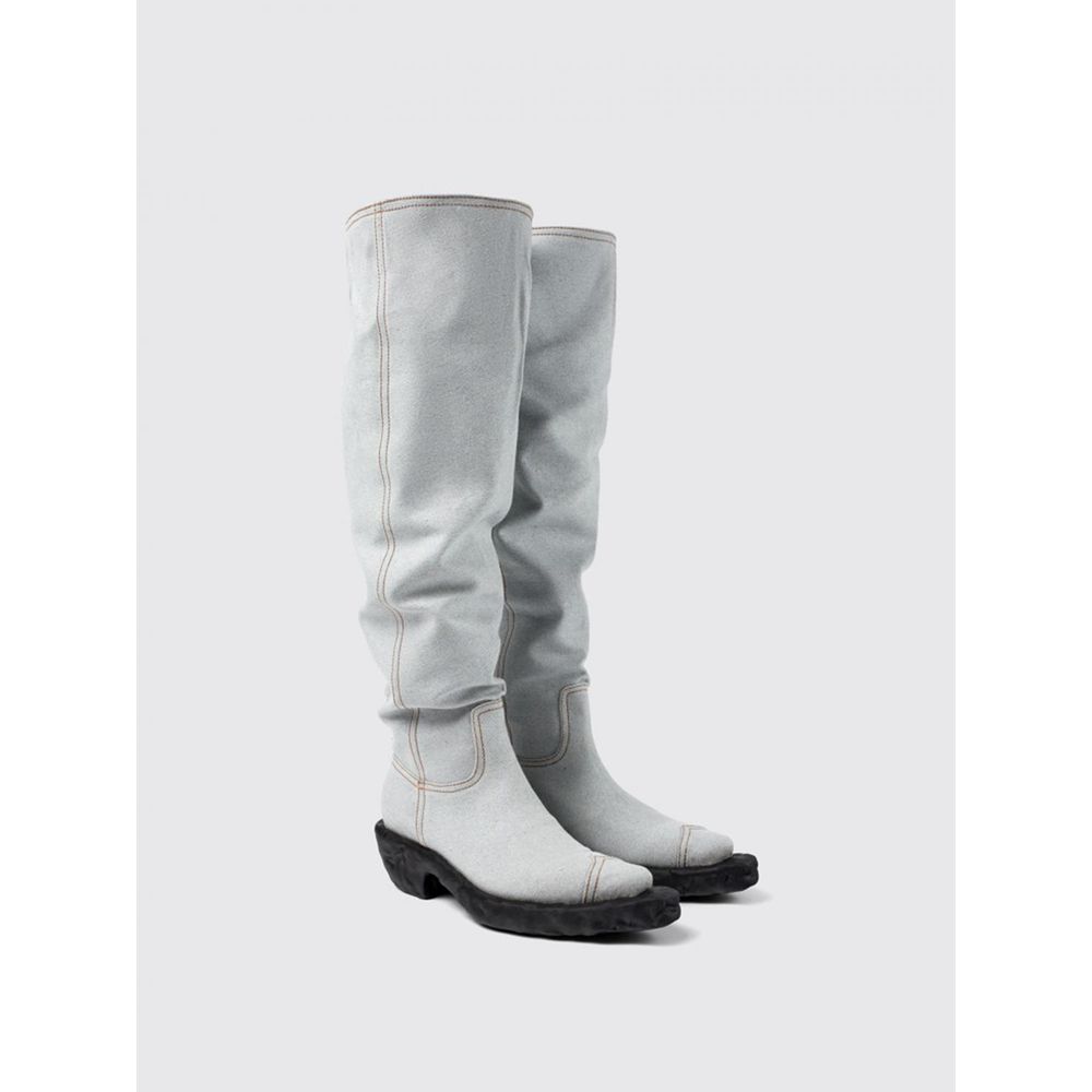 Boots by Camperlab for women in denim blue & patterned showcases a ergonomic silhouette from the Women's Denim Boots collection, featuring a ergonomic and a ergonomic .