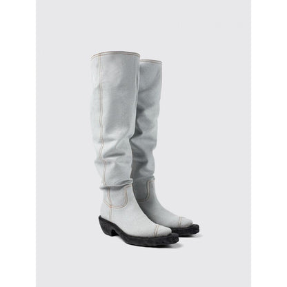Boots by Camperlab for women in denim blue & patterned showcases a ergonomic silhouette from the Women's Denim Boots collection, featuring a ergonomic and a ergonomic .