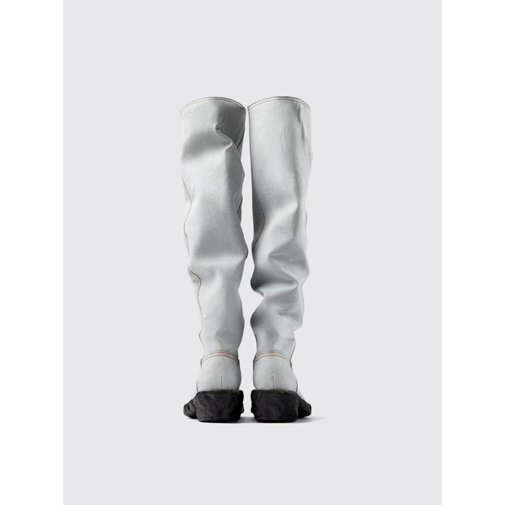 Boots by Camperlab for women in denim blue & patterned features an dynamic silhouette, showcasing the dynamic Women's Denim Boots design with its distinctive and elegant .