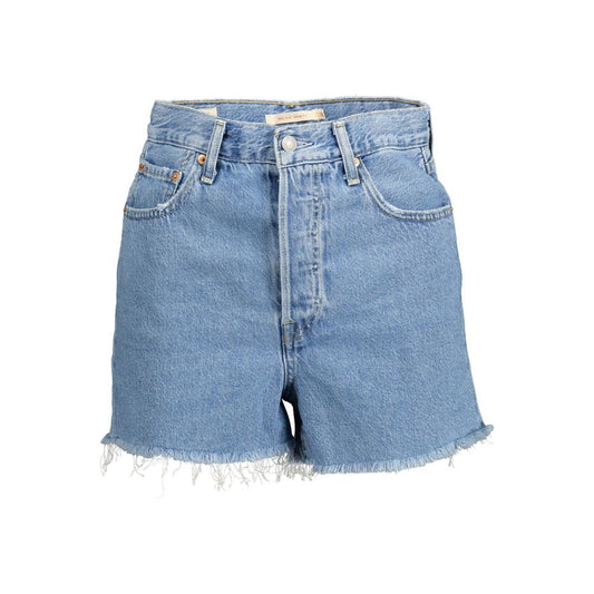 Denim Shorts by Levi's for women in lyocell & denim cotton light-blue presents a utilitarian silhouette, showcasing a utilitarian with a short and .