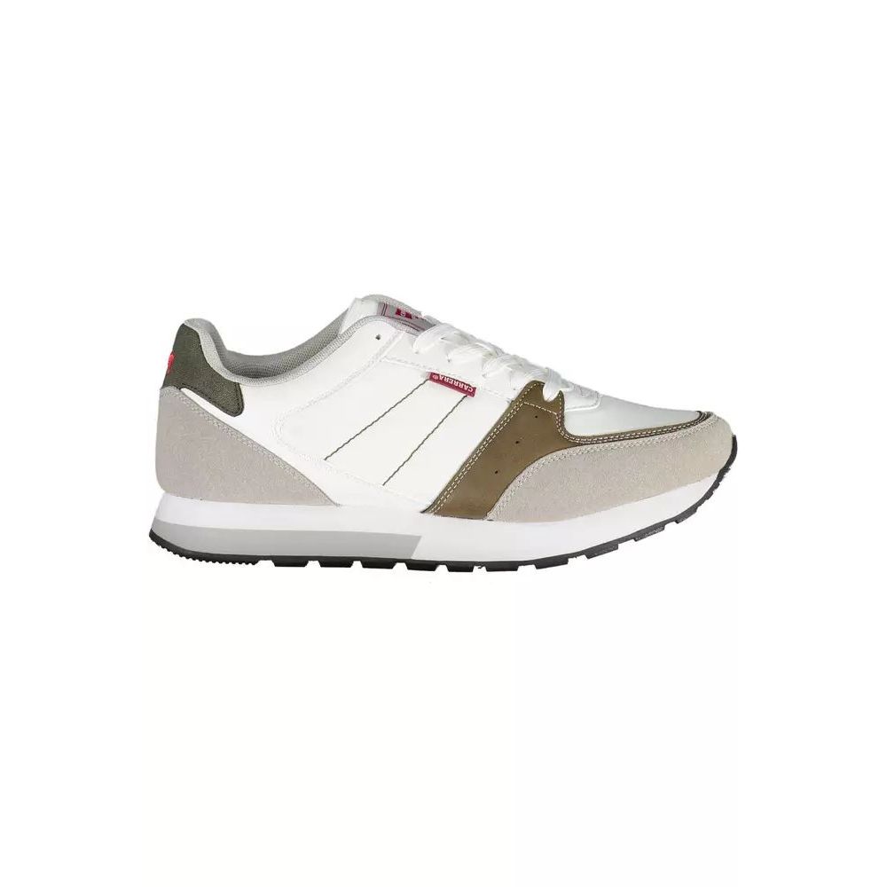 Athletic Sneakers by Carrera for men in polyester polyethylene leather white features an timeless silhouette from the Men's Athletic Polyester Polyethylene Leather Sneakers collection, showcasing a timeless athletic style for a timeless look.