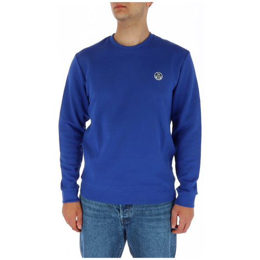 Sweatshirt by North Sails for men in cotton polyester blue features an enviable silhouette, showcasing a premium and refined round neckline for a truly enviable finish.