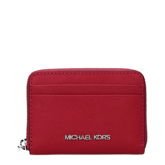 Cardholder Card Case by Michael Kors for women in leather red features a polished Leather Cardholder Card Case design with polished card-organization.
