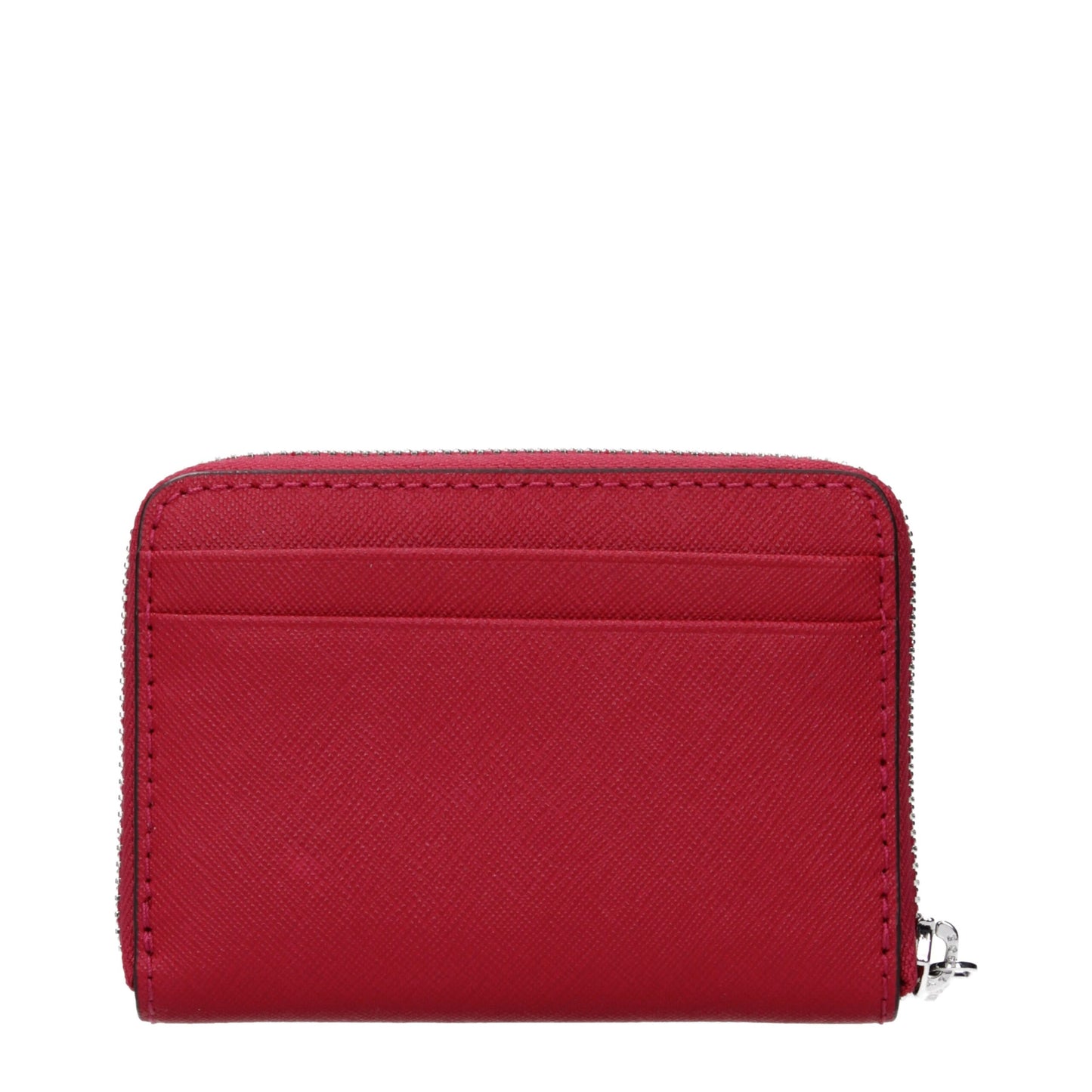 Cardholder Card Case by Michael Kors for women in leather red features a sleek silhouette, showcasing the sleek design of the Leather Cardholder Card Case with functional card-organization for a premium look.