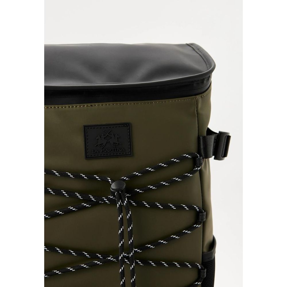 La Martina Polyamide Backpack - Bicolour Green
