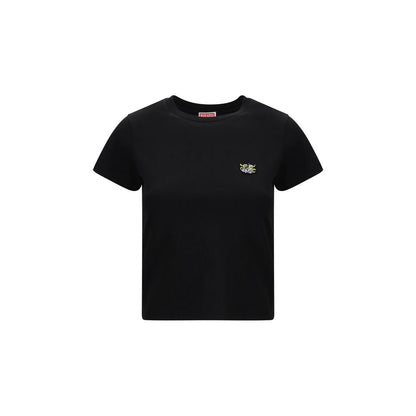 T-Shirt by Kenzo for women in cotton black & signature features an edgy silhouette, meticulously detailed with a sophisticated and for a truly edgy finish.