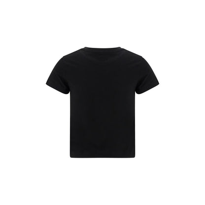 T-Shirt by Kenzo for women in cotton black & signature showcases a unassuming silhouette, artfully detailed with a refined and unassuming for a sophisticated, contemporary look.