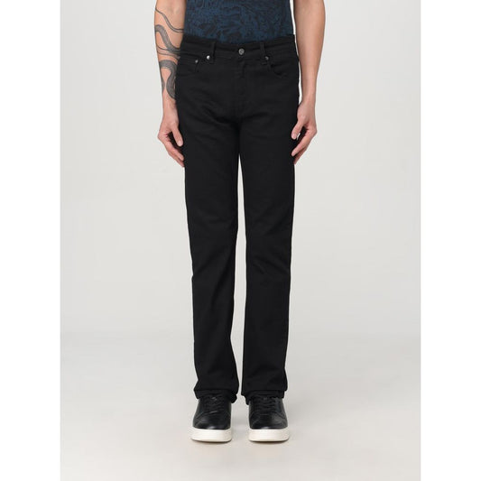 Jeans by Just Cavalli for men in denim cotton black features an sophisticated and straight-leg with a precise long, creating a sophisticated and sophisticated silhouette.