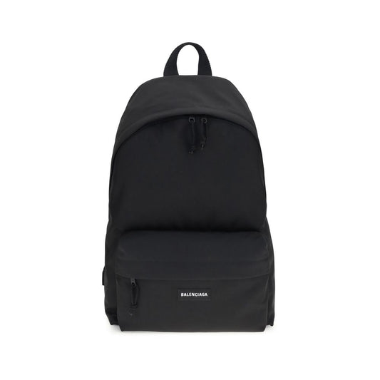 Backpack by Balenciaga for men in polyamide & polyester black & signature showcases a urban-chic Explorer Polyamide & Polyester Backpack design, featuring a secure with urban-chic and versatile backpack-strap & adjustable-strap.
