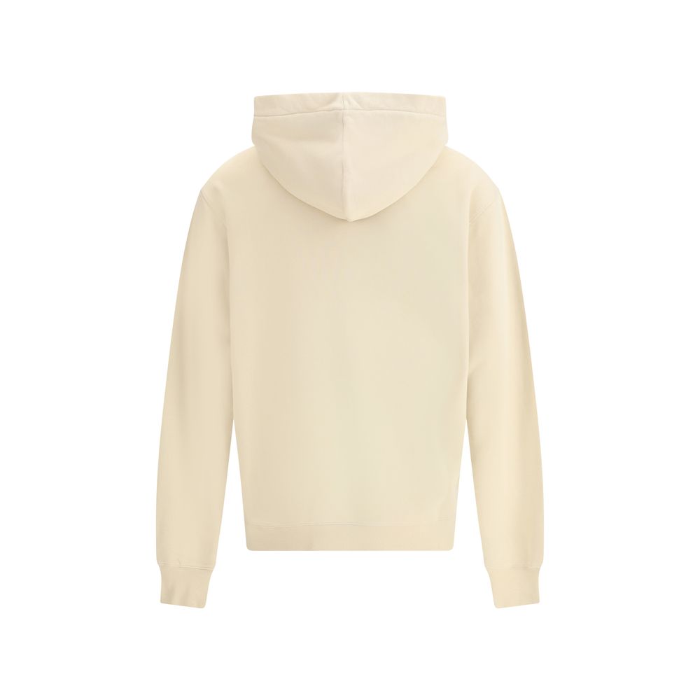 Sweatshirt Hoodie by Jacquemus for men in cotton beige & signature features a edgy silhouette, detailed with a edgy hooded neckline and for a refined finish.