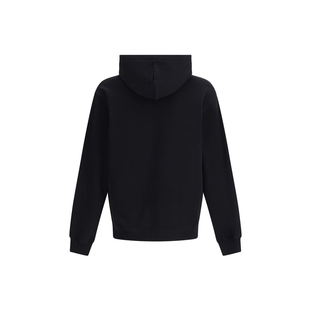 Sweatshirt Hoodie by Jacquemus for men in cotton black & signature features an avant-garde silhouette, showcasing a sophisticated hooded neckline and detail for a truly avant-garde finish.