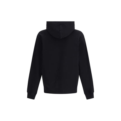 Sweatshirt Hoodie by Jacquemus for men in cotton black & signature features an avant-garde silhouette, showcasing a sophisticated hooded neckline and detail for a truly avant-garde finish.