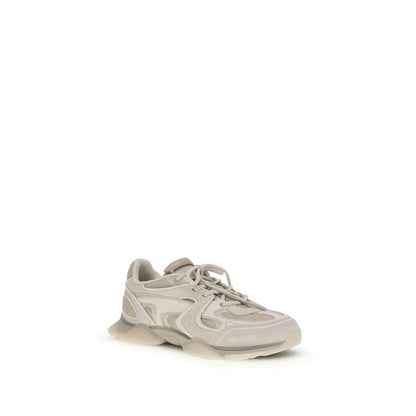 Axel Arigato Men's Chunky Bos Taurus Calf Suede Leather Sneakers - White