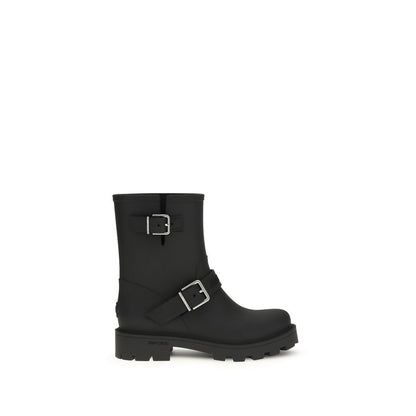 Rain Boots by Jimmy Choo for women in tu & polyurethane black features an enchanting design from the Women's TU & Polyurethane Rain Boots collection, highlighting a enchanting and for a refined look.