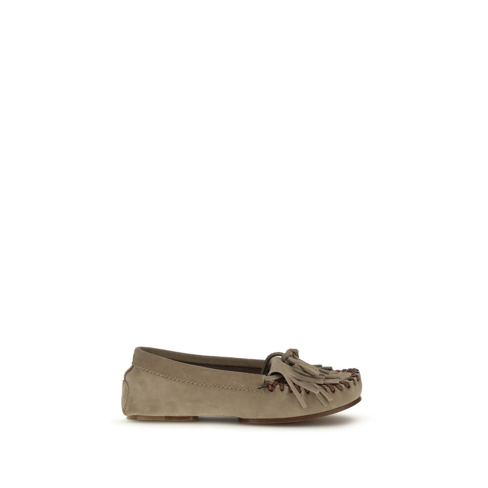 Loafers Flat Shoes by Paris Texas for women in bos taurus calf leather gray showcases a enchanting silhouette as part of the Women's Bos Taurus Calf Leather Loafers Flat Shoes collection, defined by a enchanting and for a enchanting look.