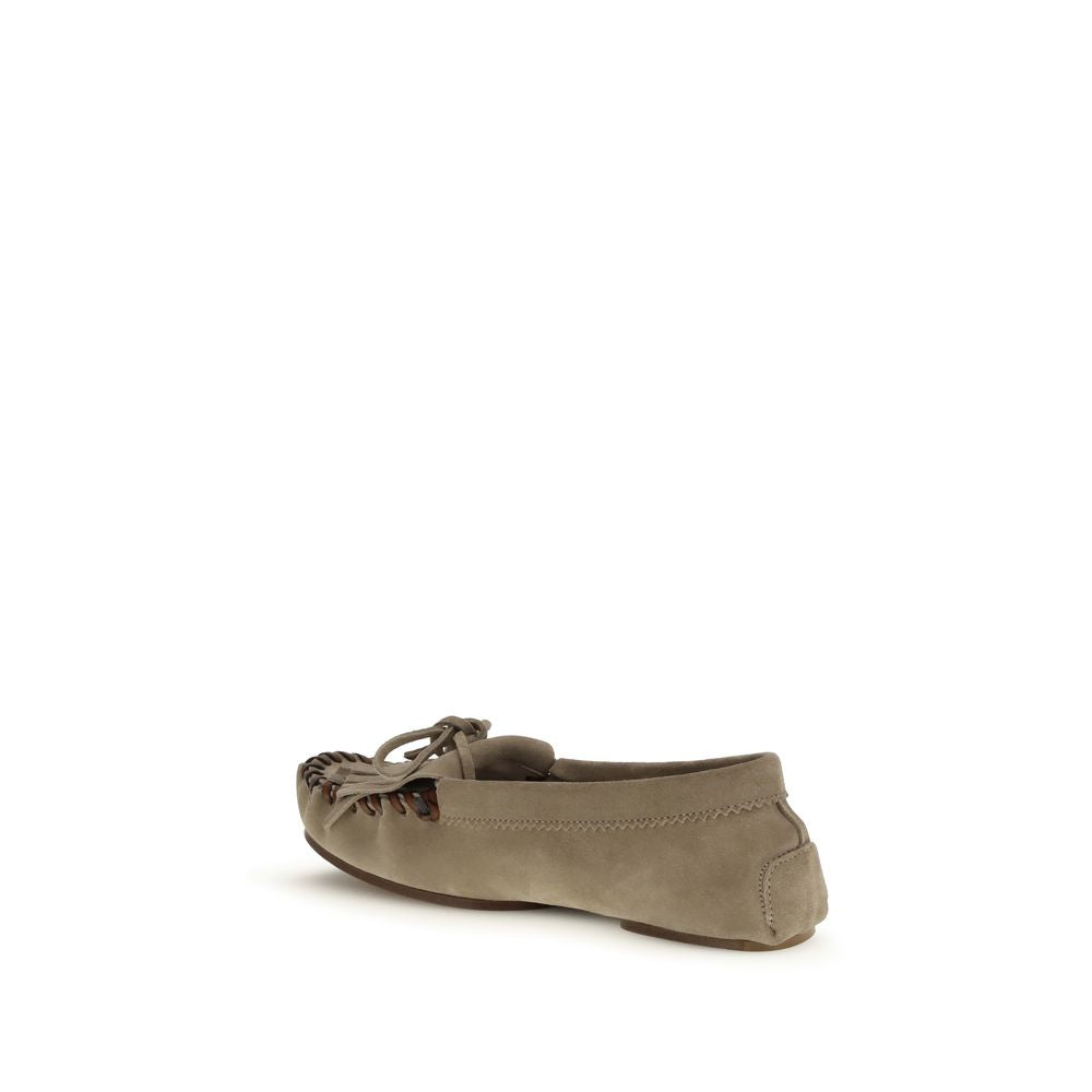 Loafers Flat Shoes by Paris Texas for women in bos taurus calf leather gray features an captivating silhouette, showcasing the captivating style of the Women's Bos Taurus Calf Leather Loafers Flat Shoes with its distinct and refined .