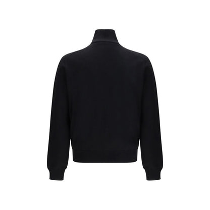 This Bomber Jacket by Prada for men in virgin wool & polyamide black & signature exhibits a edgy silhouette, meticulously detailed with functional pockets and a edgy stand-collar neckline for a edgy finish.