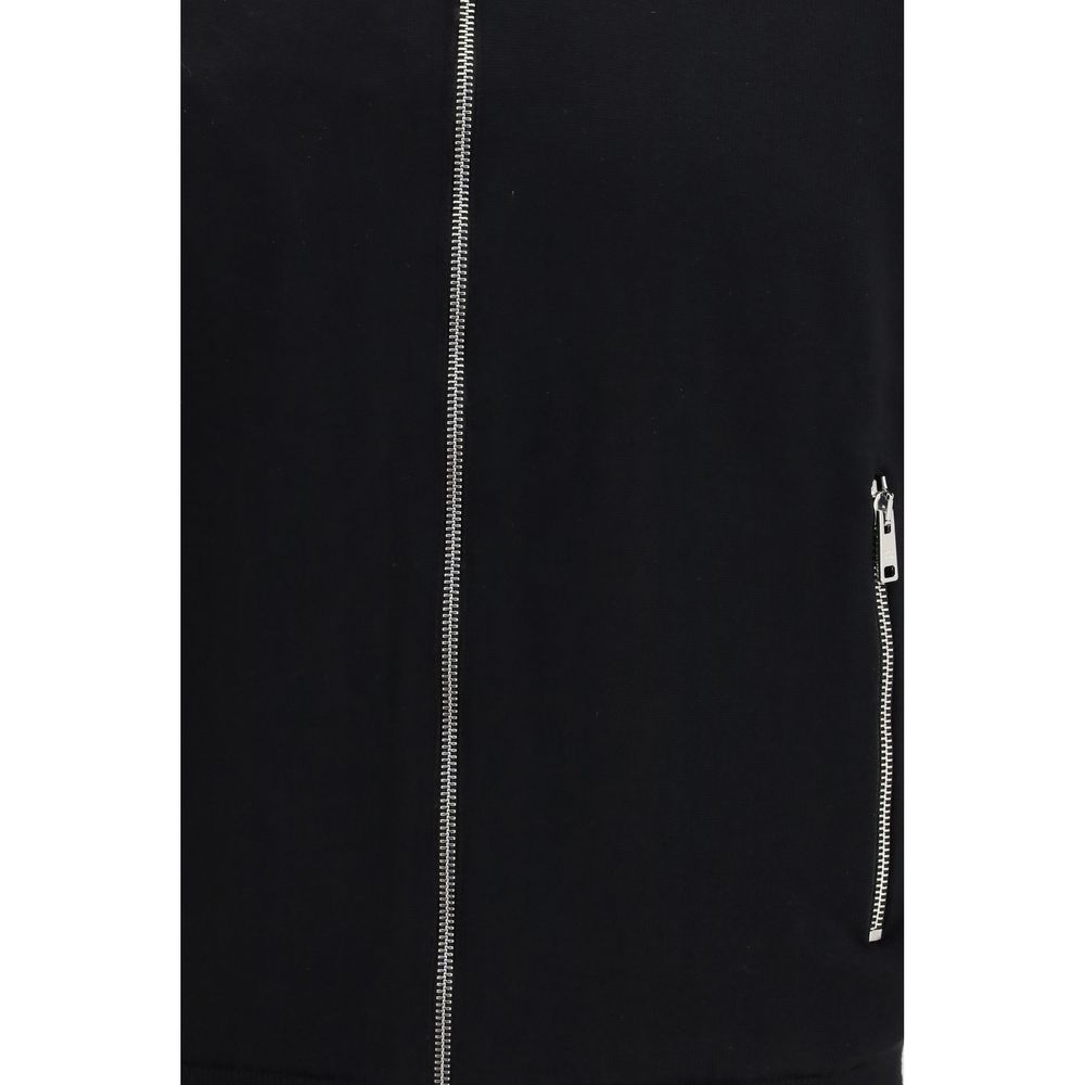 Bomber Jacket by Prada for men in virgin wool & polyamide black & signature presents a effortlessly chic silhouette, showcasing a sophisticated stand-collar neckline and premium pockets for a truly effortlessly chic finish.