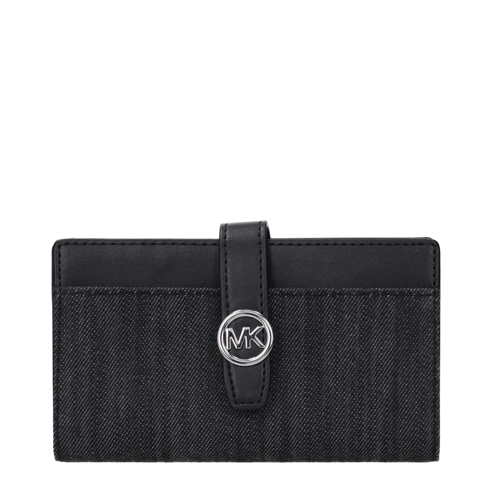 Wallet by Michael Kors for women in fabric black features a streamlined silhouette, showcasing the streamlined Fabric Wallet design with sophisticated for a premium look.