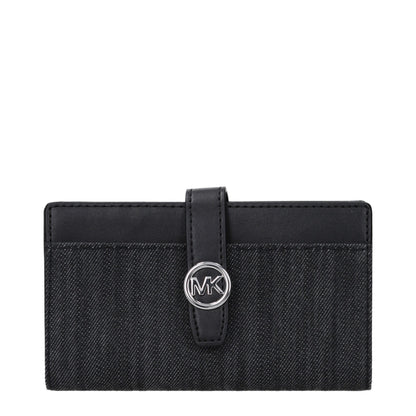Wallet by Michael Kors for women in fabric black features a streamlined silhouette, showcasing the streamlined Fabric Wallet design with sophisticated for a premium look.