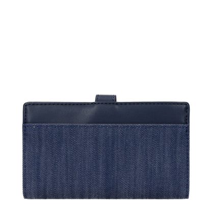 Wallet by Michael Kors for women in fabric blue showcases a refined silhouette, artfully detailed with the signature style of the Fabric Wallet and functional .