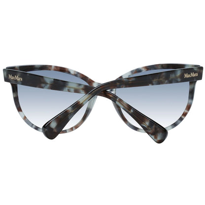 Sunglasses by Max Mara for women in plastic multicolor showcases a ethereal silhouette, featuring multicolor coloured frame full-rim cat-eye frame design with mirrored category-2-medium-tint lens for a ethereal finish.