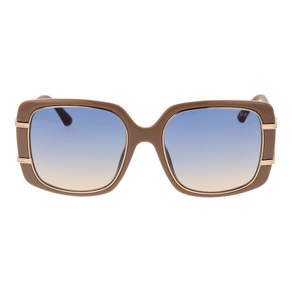 Guess Square Medium Tint Gradient Metal Sunglasses - Gradient Blue Brown