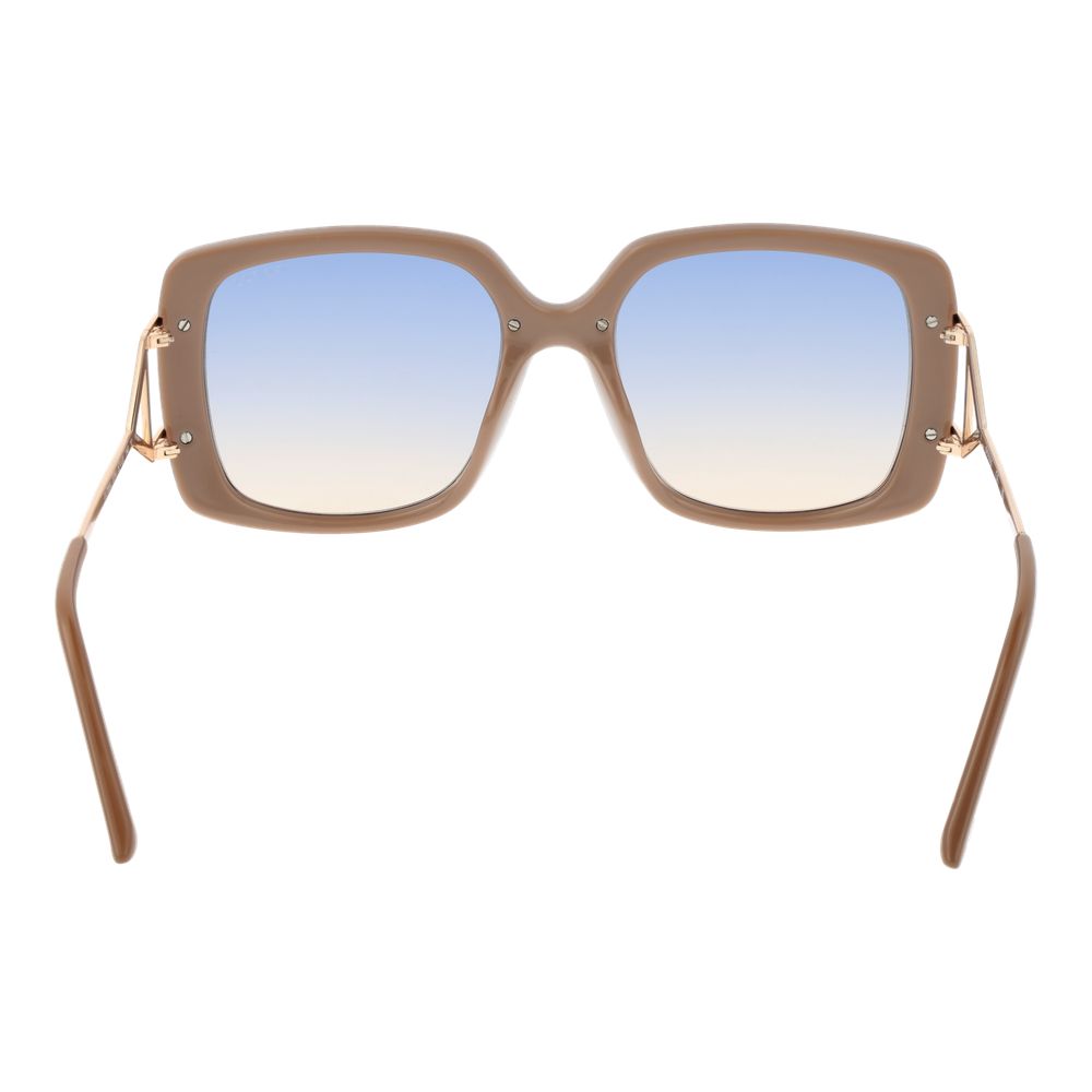 Guess Square Medium Tint Gradient Metal Sunglasses - Gradient Blue Brown
