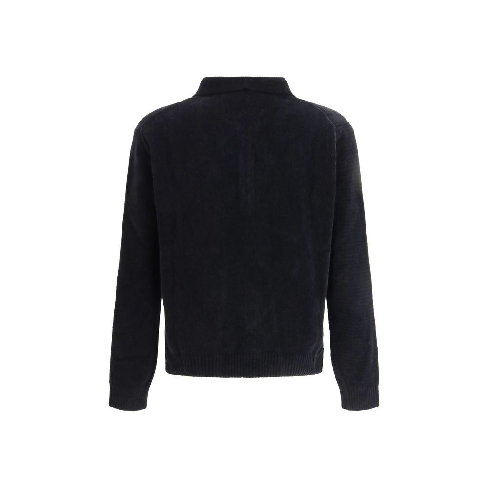 Polo Shirt by Sunflower for men in cotton black presents a sleek silhouette, featuring a refined and for a sleek finish.