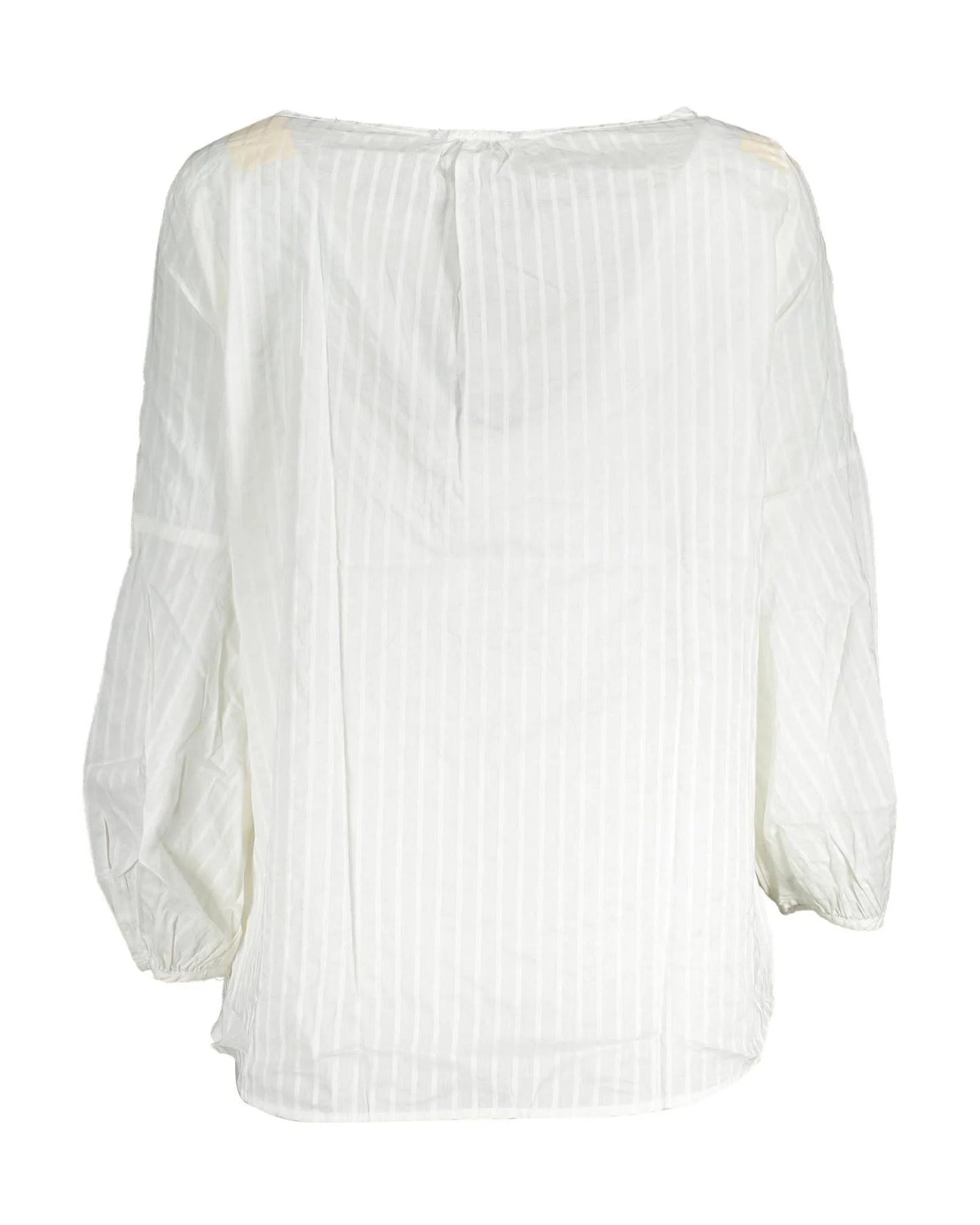 Blouse by Gant for women in lyocell & cotton white features an polished silhouette, showcasing a sophisticated and detail for a truly polished finish.