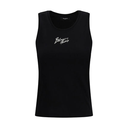 Balmain Black Cotton Top