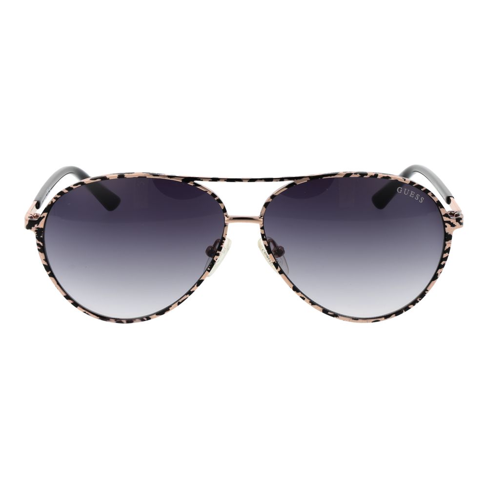 Guess Aviator Gradient Dark-Tint Metal Sunglasses - Black