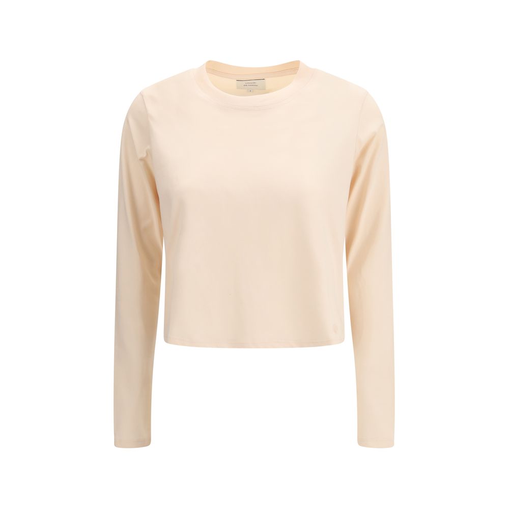 T-Shirt by Loulou De Saison for women in cotton multicolor showcases a dramatic silhouette, elegantly detailed with a dramatic crew neckline and long-sleeve for a truly dramatic finish.
