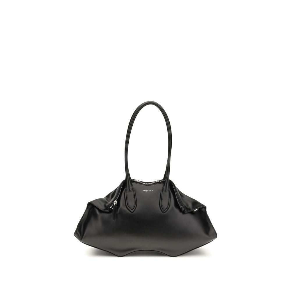 Shoulder Bag by Alexander McQueen for women in bos taurus calfskin nappa leather black features an effortlessly chic silhouette with a secure , ample , and versatile shoulder-strap & handle for effortlessly chic everyday luxury.