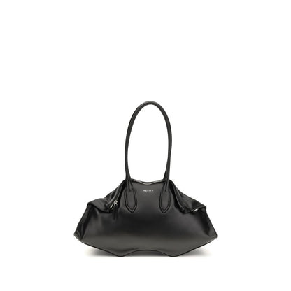 Shoulder Bag by Alexander McQueen for women in bos taurus calfskin nappa leather black features an effortlessly chic silhouette with a secure , ample , and versatile shoulder-strap & handle for effortlessly chic everyday luxury.