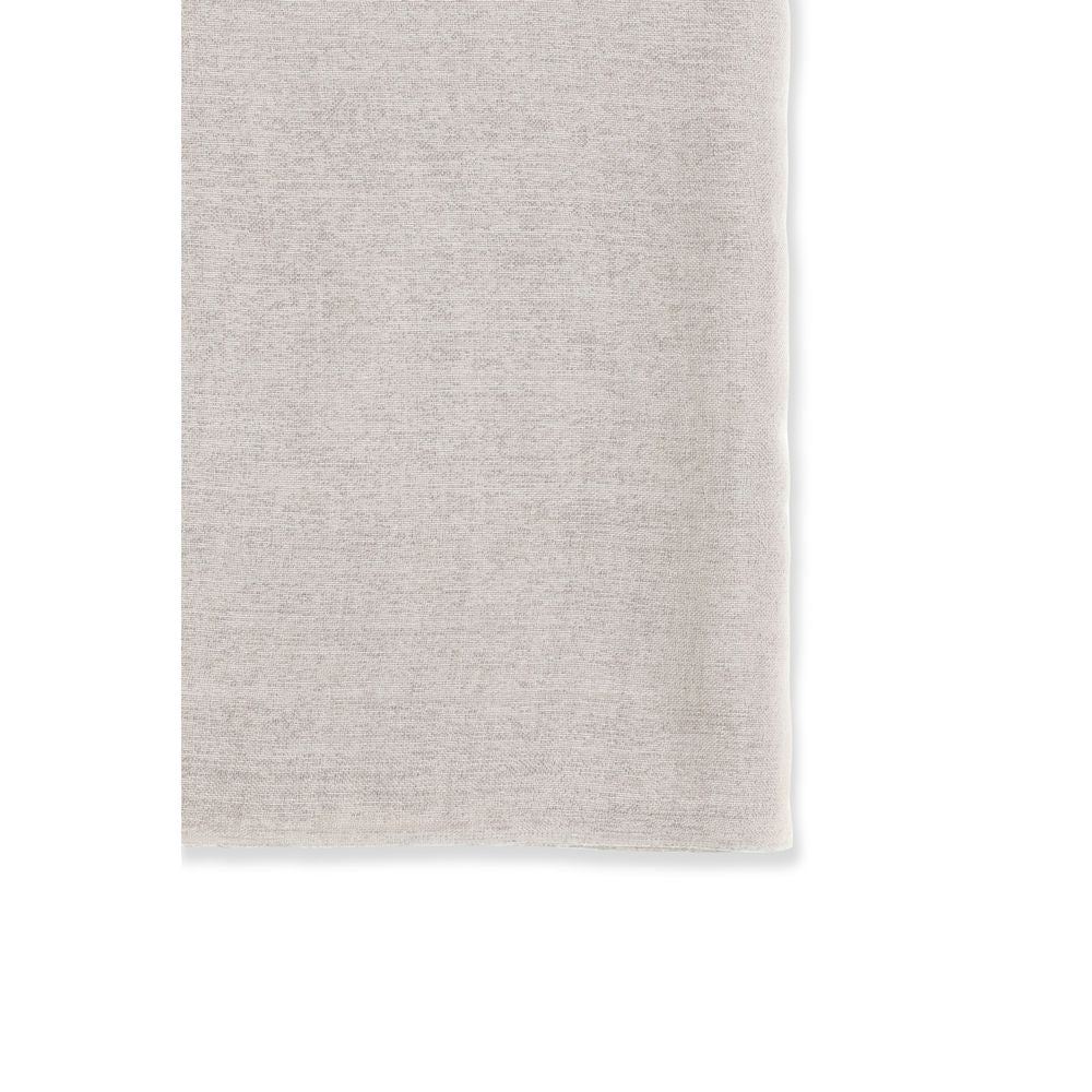 Scarf by Brunello Cucinelli for women in polyamide silk cashmere & capra leather beige features a snug silhouette, perfectly showcasing the elegant drape and premium finish of the Polyamide Silk Cashmere & Capra Leather Scarf.
