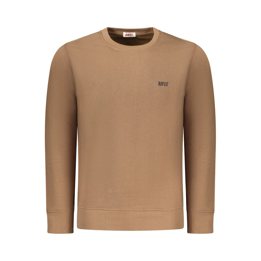 Sweatshirt by Rifle for men in cotton polyester brown & print presents a smart casual silhouette, featuring a smart casual crew neckline and for a sophisticated look.