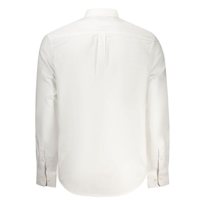 Dress Shirt by Norway 1963 for men in cotton white features an polished silhouette, showcasing a sophisticated button-down-collar neckline and detail for a truly polished finish.