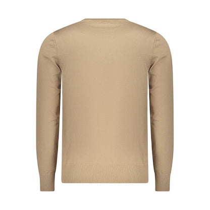 Sweatshirt by Rifle for men in nylon & viscose beige presents a smart casual silhouette, featuring a smart casual and for a sophisticated look.