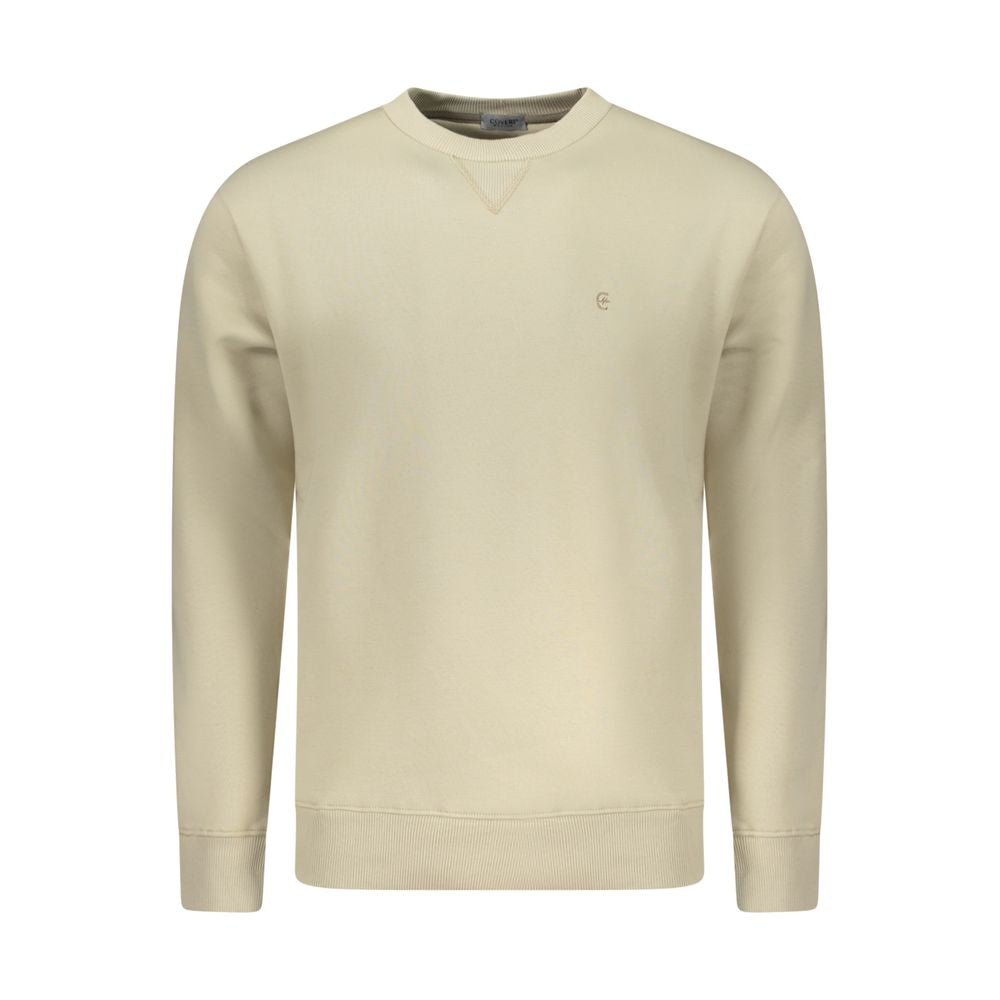 Sweatshirt by Coveri Moving for men in cotton polyester beige showcases a slouchy chic silhouette, artfully detailed with a slouchy chic and for a slouchy chic finish.