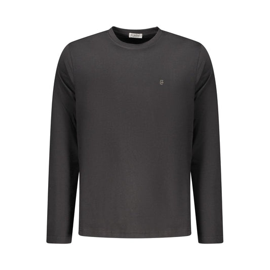 T-Shirt by Coveri Moving for men in cotton black & signature showcases a chic silhouette, artfully detailed with a chic and long-sleeve for a chic finish.