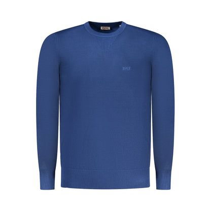 Sweatshirt by Rifle for men in nylon & viscose blue & signature features an provocated silhouette, detailed with a provocated and a refined crew neckline for a sophisticated aesthetic.