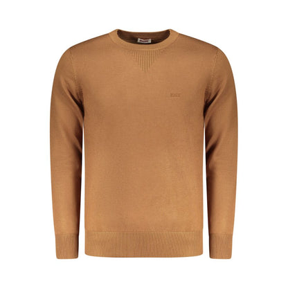 Sweatshirt by Rifle for men in nylon & viscose brown presents a smart casual silhouette, featuring a smart casual crew neckline and for a sophisticated look.