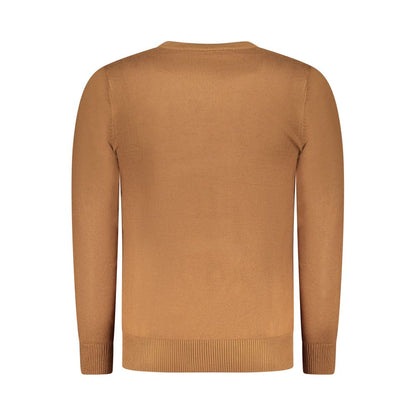 Sweatshirt by Rifle for men in nylon & viscose brown features an exquisite silhouette, showcasing and crew neckline details for a exquisite look.