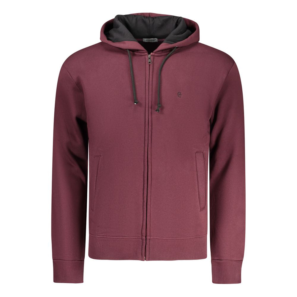 Hooded Sweatshirt Hoodie by Coveri Moving for men in cotton polyester red features a edgy silhouette, detailed with a edgy hooded neckline and for a refined finish.