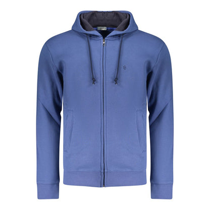 Hooded Sweatshirt Hoodie by Coveri Moving for men in cotton polyester blue features a authentic silhouette, showcasing a sophisticated hooded neckline and authentic detail for a refined finish.